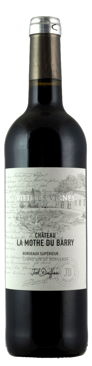 Merlot Vieilles Vignes Bordeaux Superieur AC. Château La Mothe du Barry 0,75L (Bio)