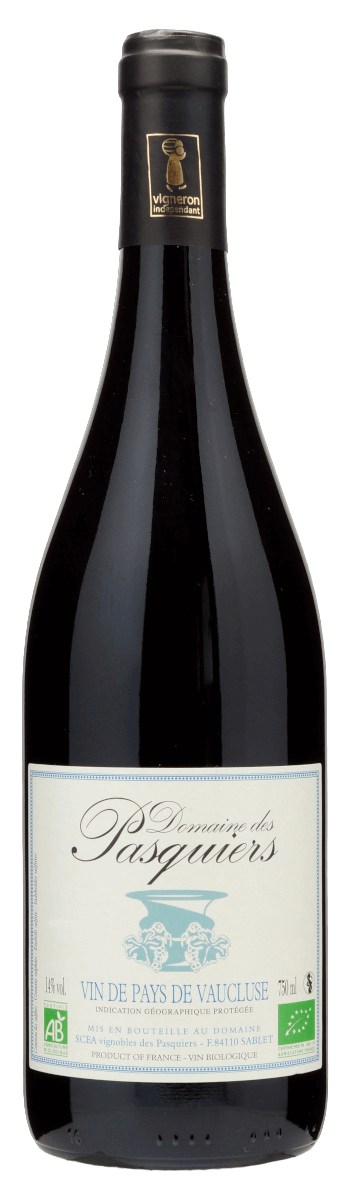 Vin de Pays de Vaucluse IGP. Domaine des Pasquiers 0,75L (Bio)